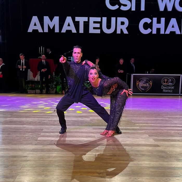 Sérgio Lourenço e Cátia Cerqueira a dançar Jive no Campeonato do Mundo CSIT